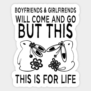 bunnies for life, cute bunny lover Sticker